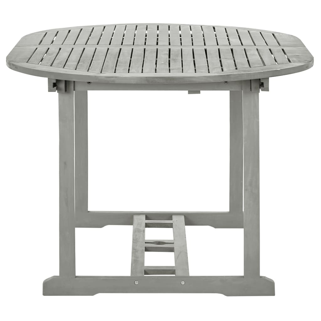 Tuintafel 200x100x75 cm massief acaciahout grijs is nu te koop bij PeponiXL, paradijselijk wonen!