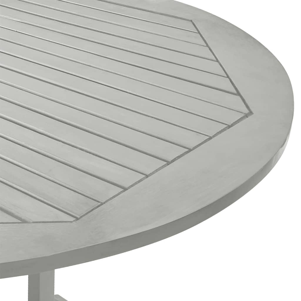 Tuintafel 200x100x75 cm massief acaciahout grijs is nu te koop bij PeponiXL, paradijselijk wonen!