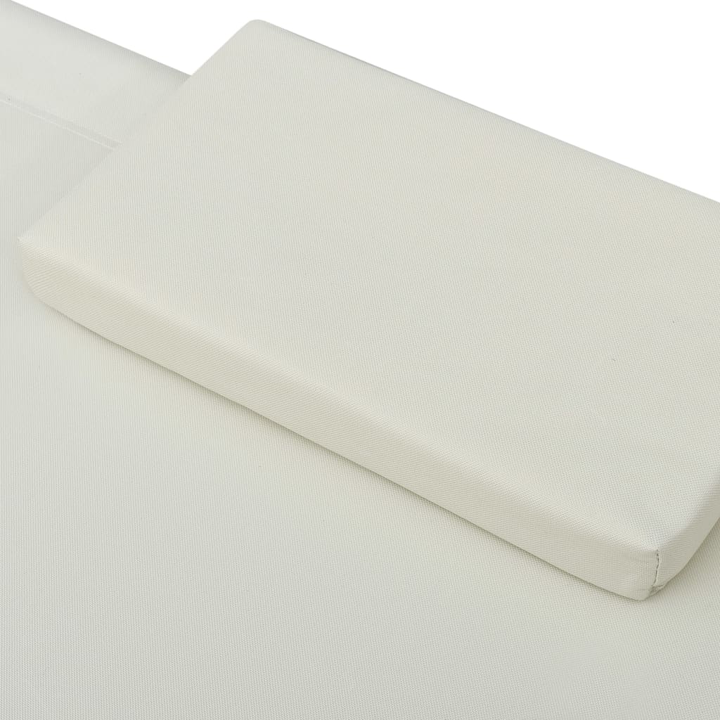 Tuinbed 200x90 cm staal crème is nu te koop bij PeponiXL, paradijselijk wonen!
