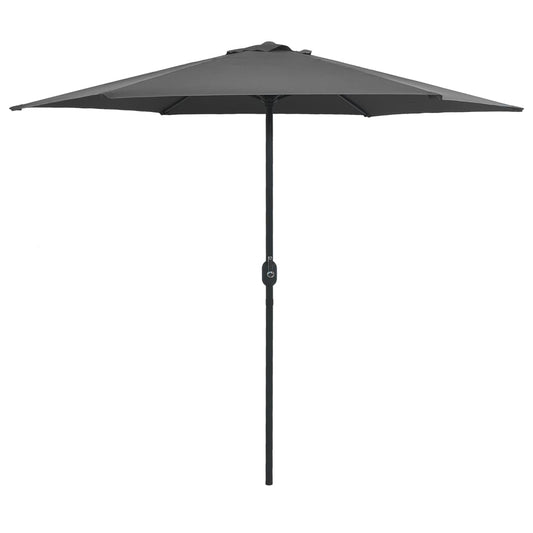 Parasol met aluminium paal 270x246 cm antracietkleurig is nu te koop bij PeponiXL, paradijselijk wonen!