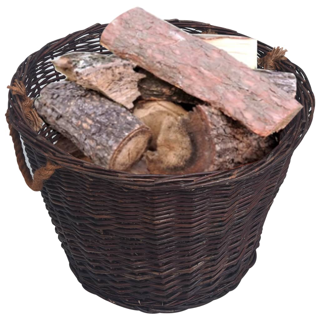 3-delige Houtmandenset stapelbaar wilgenhout donkerbruin is nu te koop bij PeponiXL, paradijselijk wonen!
