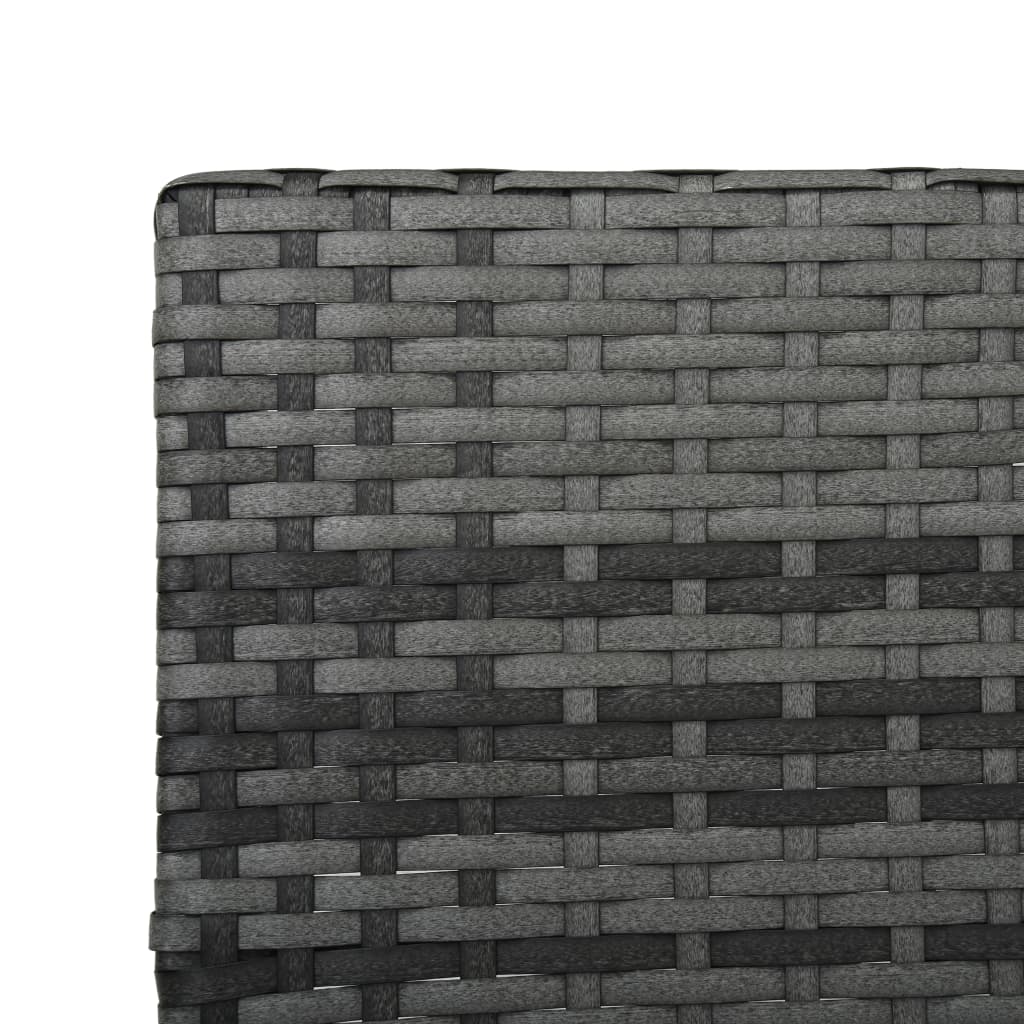 Ligbed met kussen poly rattan grijs is nu te koop bij PeponiXL, paradijselijk wonen!