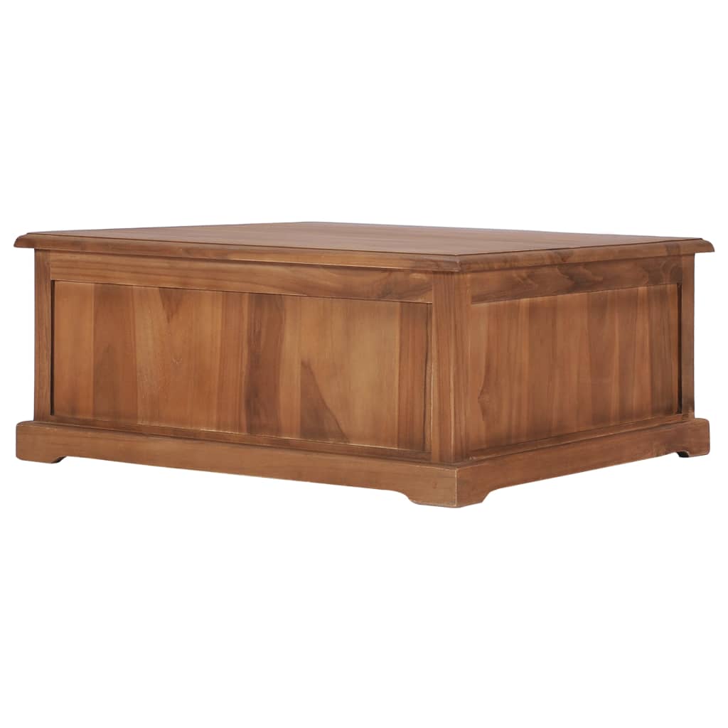 Salontafel 68x68x30 cm massief teakhout is nu te koop bij PeponiXL, paradijselijk wonen!