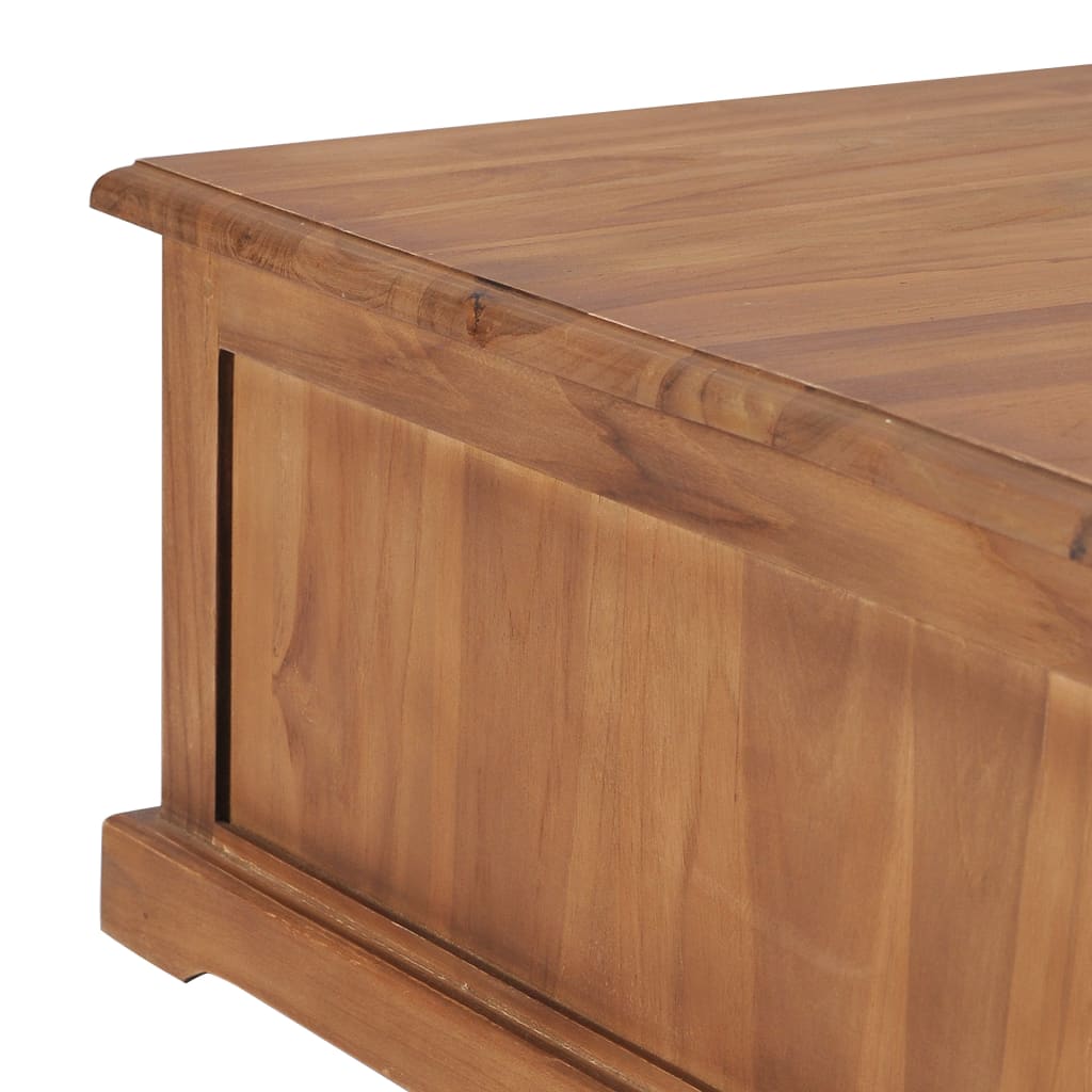 Salontafel 68x68x30 cm massief teakhout is nu te koop bij PeponiXL, paradijselijk wonen!