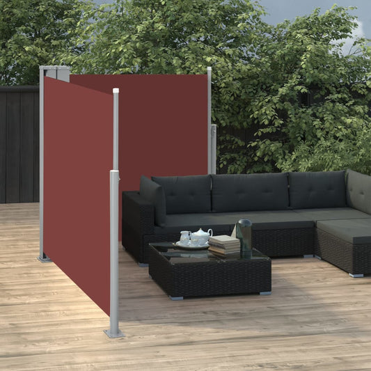Windscherm uittrekbaar 100x600 cm bruin is nu te koop bij PeponiXL, paradijselijk wonen!