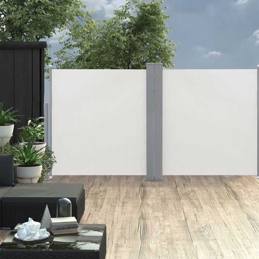 Windscherm uittrekbaar 120x600 cm crème is nu te koop bij PeponiXL, paradijselijk wonen!
