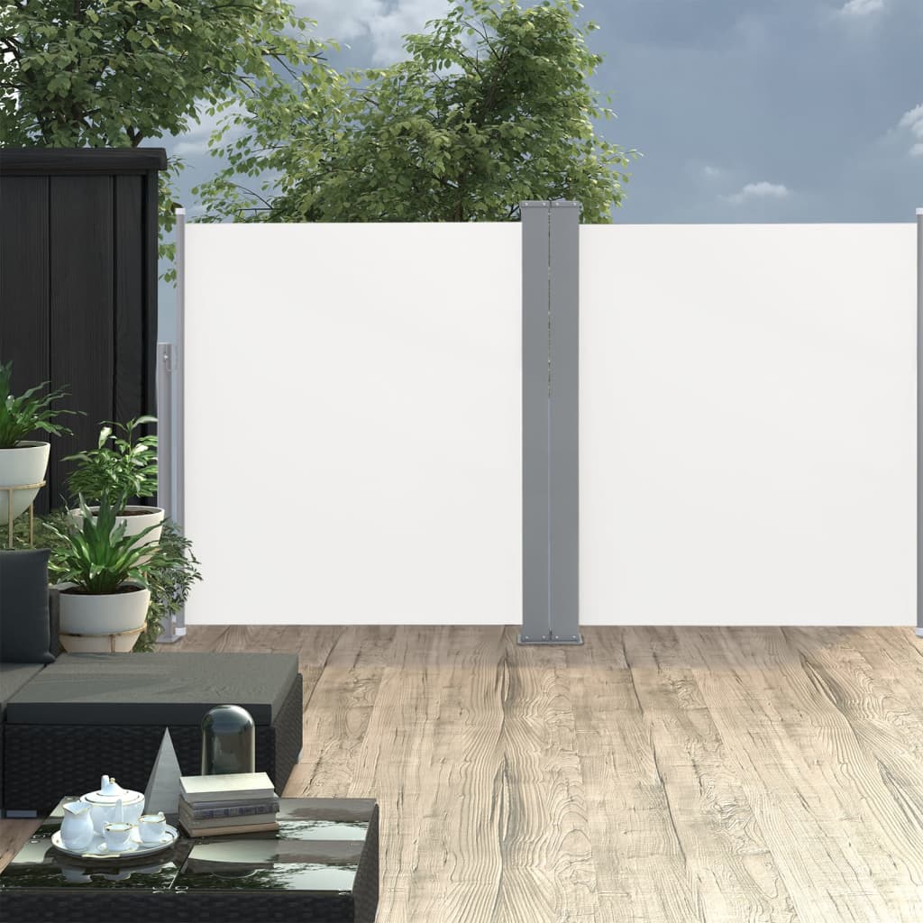 Windscherm uittrekbaar 140x600 cm crème is nu te koop bij PeponiXL, paradijselijk wonen!