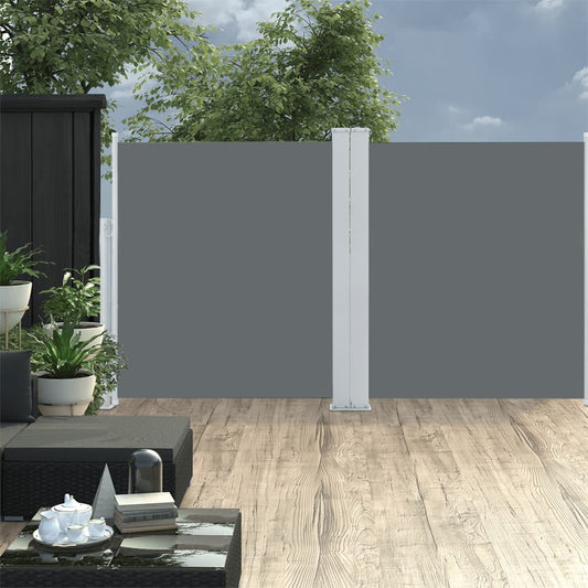 Windscherm uittrekbaar 140x600 cm antraciet is nu te koop bij PeponiXL, paradijselijk wonen!