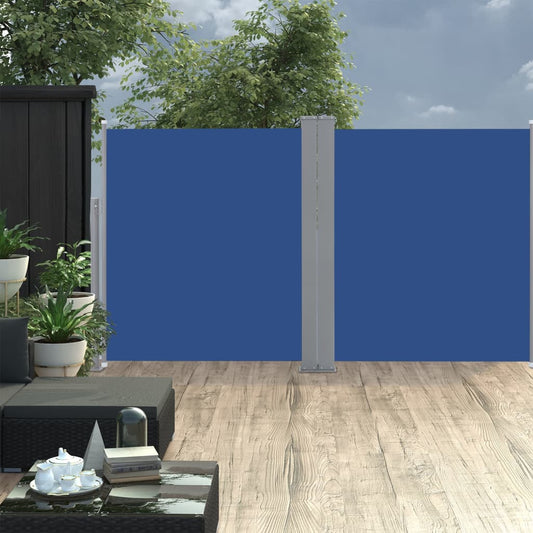 Windscherm uittrekbaar 140x600 cm blauw is nu te koop bij PeponiXL, paradijselijk wonen!