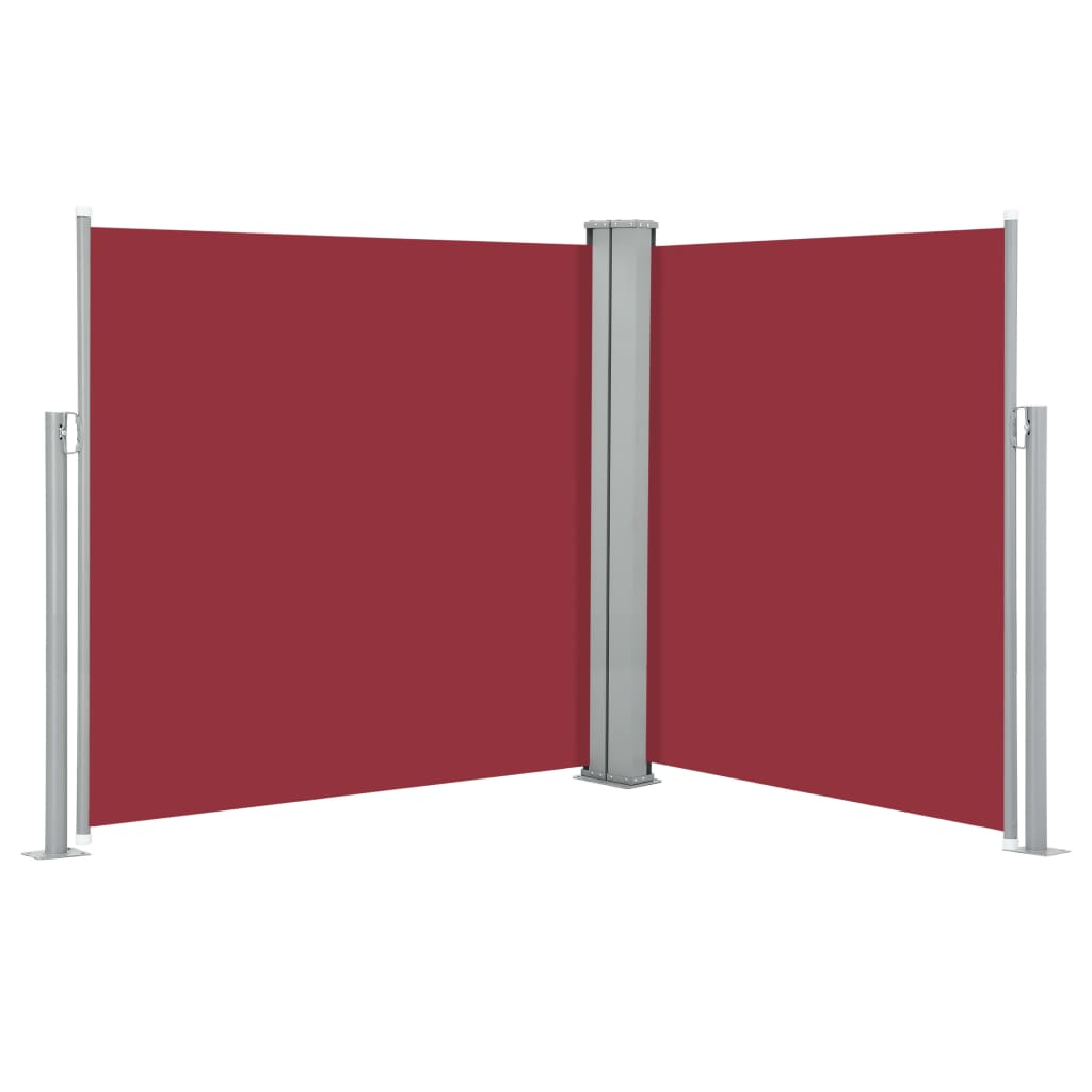 Windscherm uittrekbaar 160x600 cm rood is nu te koop bij PeponiXL, paradijselijk wonen!