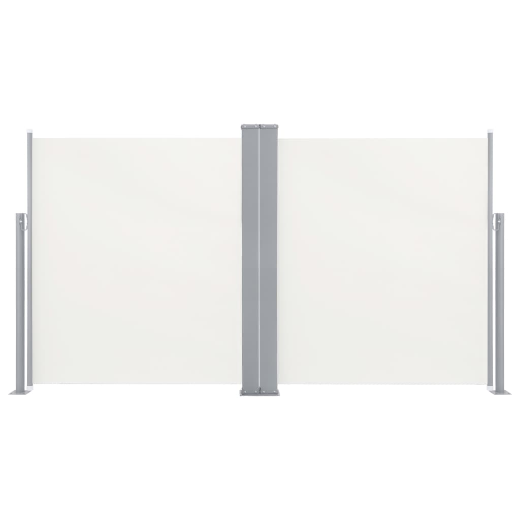 Tuinscherm uittrekbaar dubbel 170x600 cm crème is nu te koop bij PeponiXL, paradijselijk wonen!
