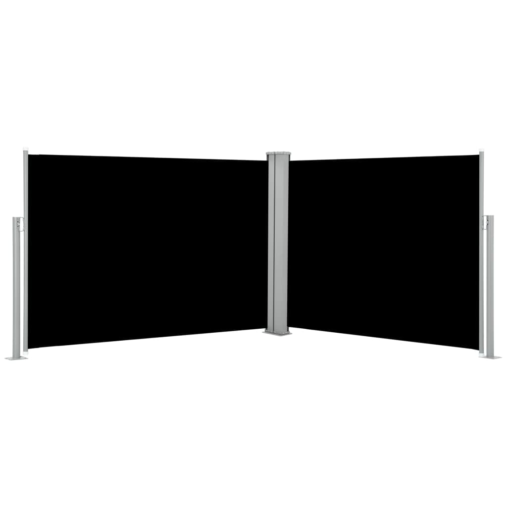 Windscherm uittrekbaar 100x1000 cm zwart is nu te koop bij PeponiXL, paradijselijk wonen!