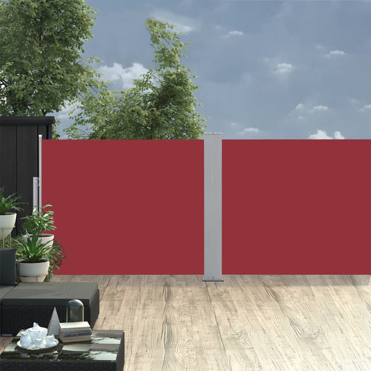 Windscherm uittrekbaar 140x1000 cm rood is nu te koop bij PeponiXL, paradijselijk wonen!