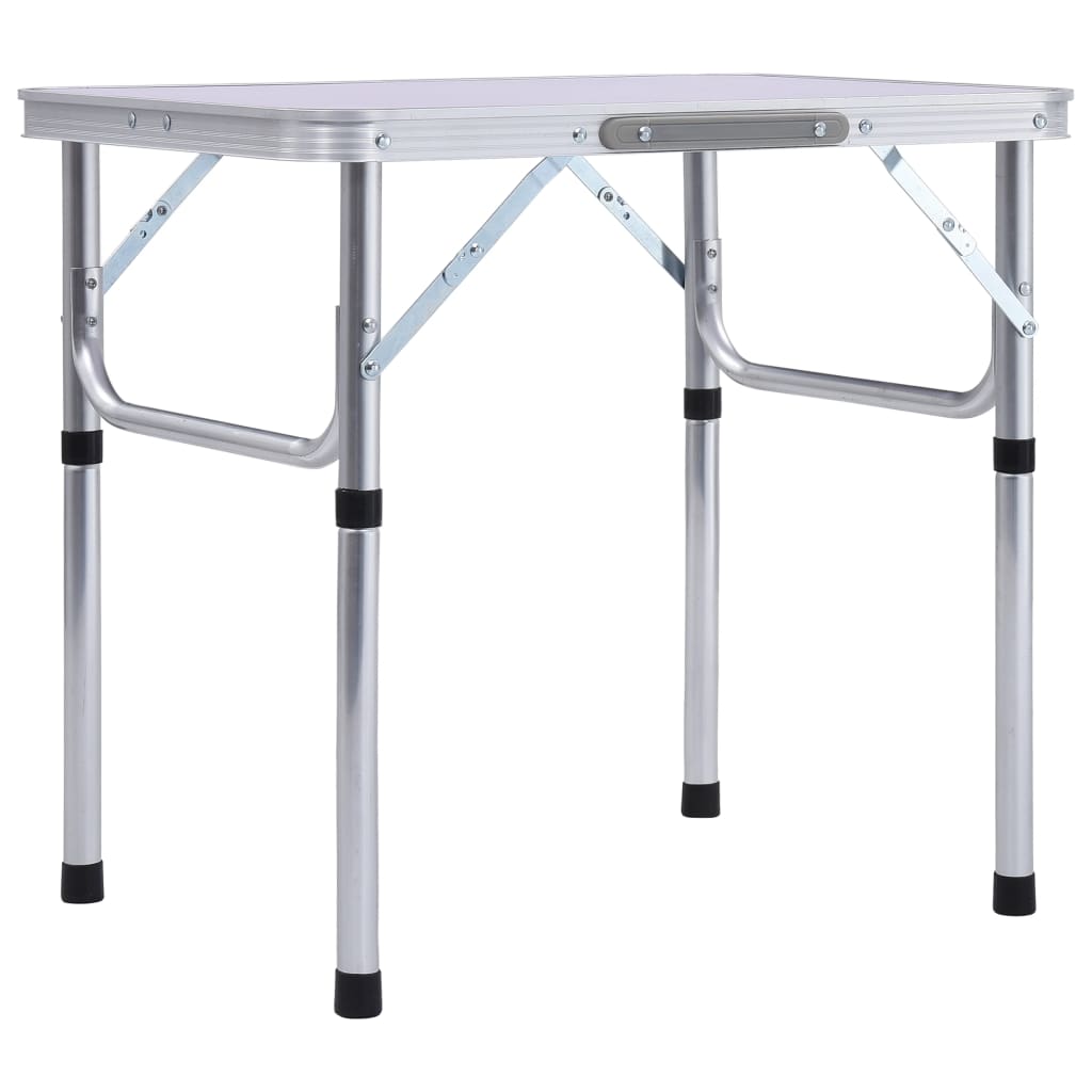 Campingtafel inklapbaar 60x45 cm aluminium wit is nu te koop bij PeponiXL, paradijselijk wonen!