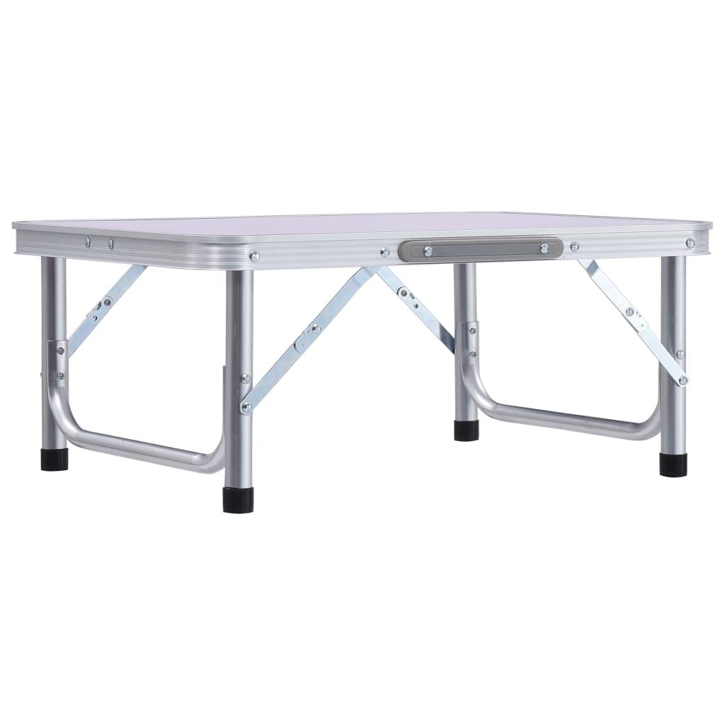Campingtafel inklapbaar 60x45 cm aluminium wit is nu te koop bij PeponiXL, paradijselijk wonen!
