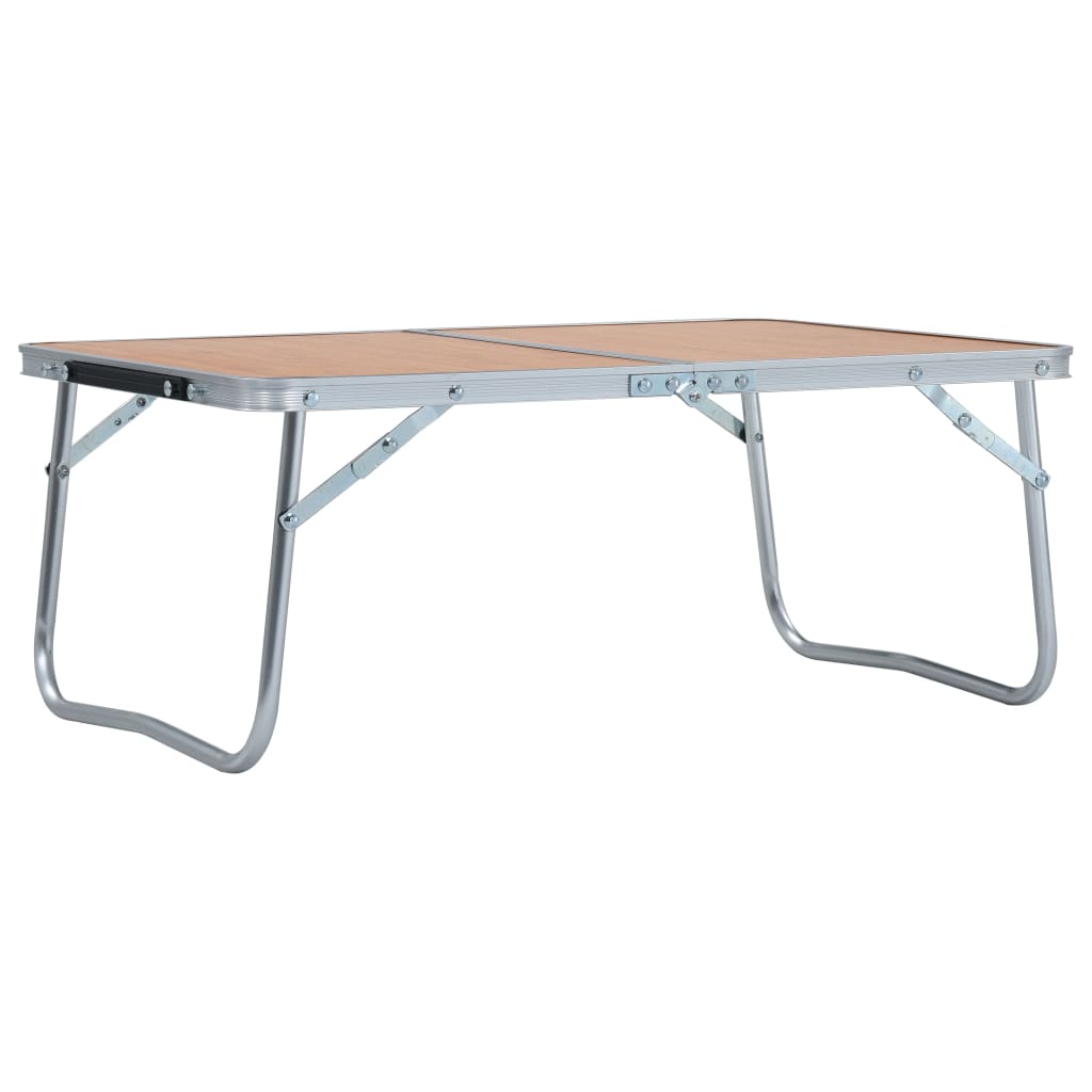 Campingtafel inklapbaar 60x40 cm aluminium bruin is nu te koop bij PeponiXL, paradijselijk wonen!