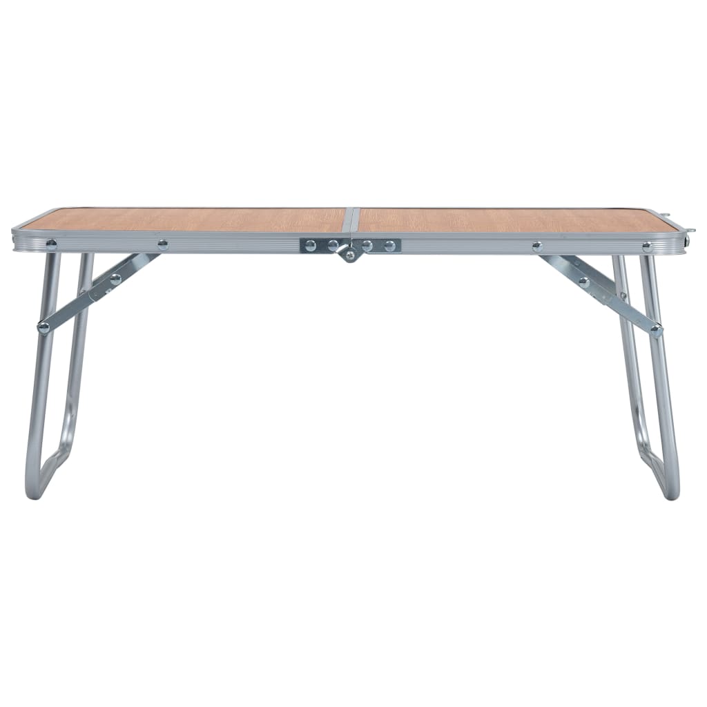 Campingtafel inklapbaar 60x40 cm aluminium bruin is nu te koop bij PeponiXL, paradijselijk wonen!