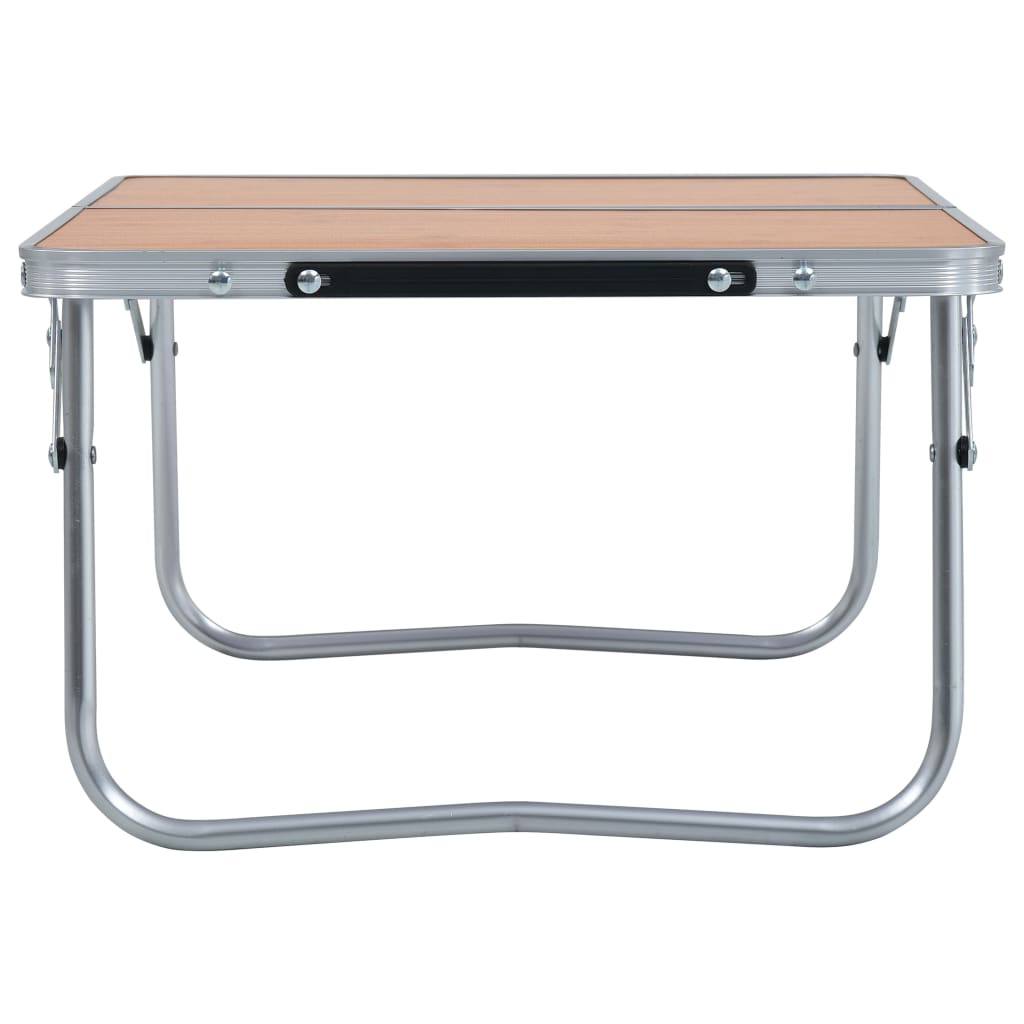 Campingtafel inklapbaar 60x40 cm aluminium bruin is nu te koop bij PeponiXL, paradijselijk wonen!