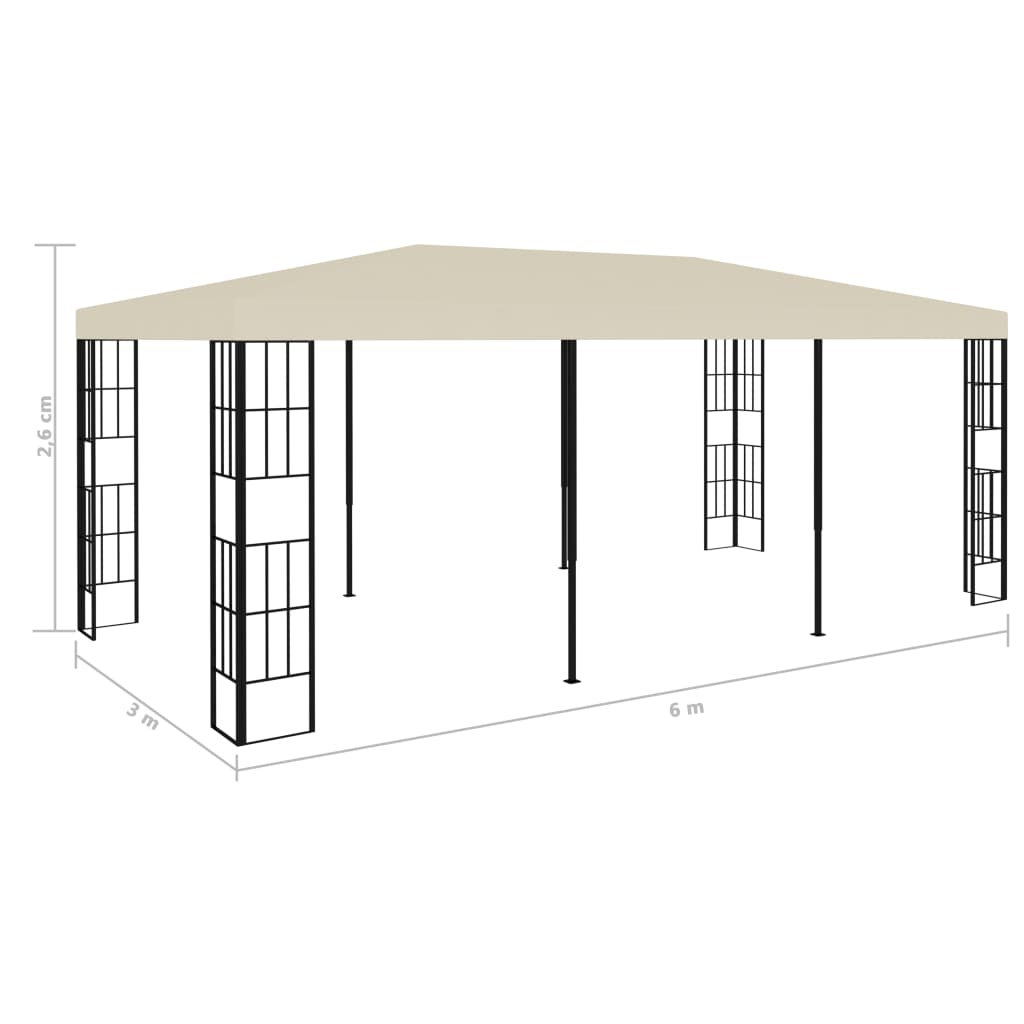 Prieel 3x6 m crème is nu te koop bij PeponiXL, paradijselijk wonen!