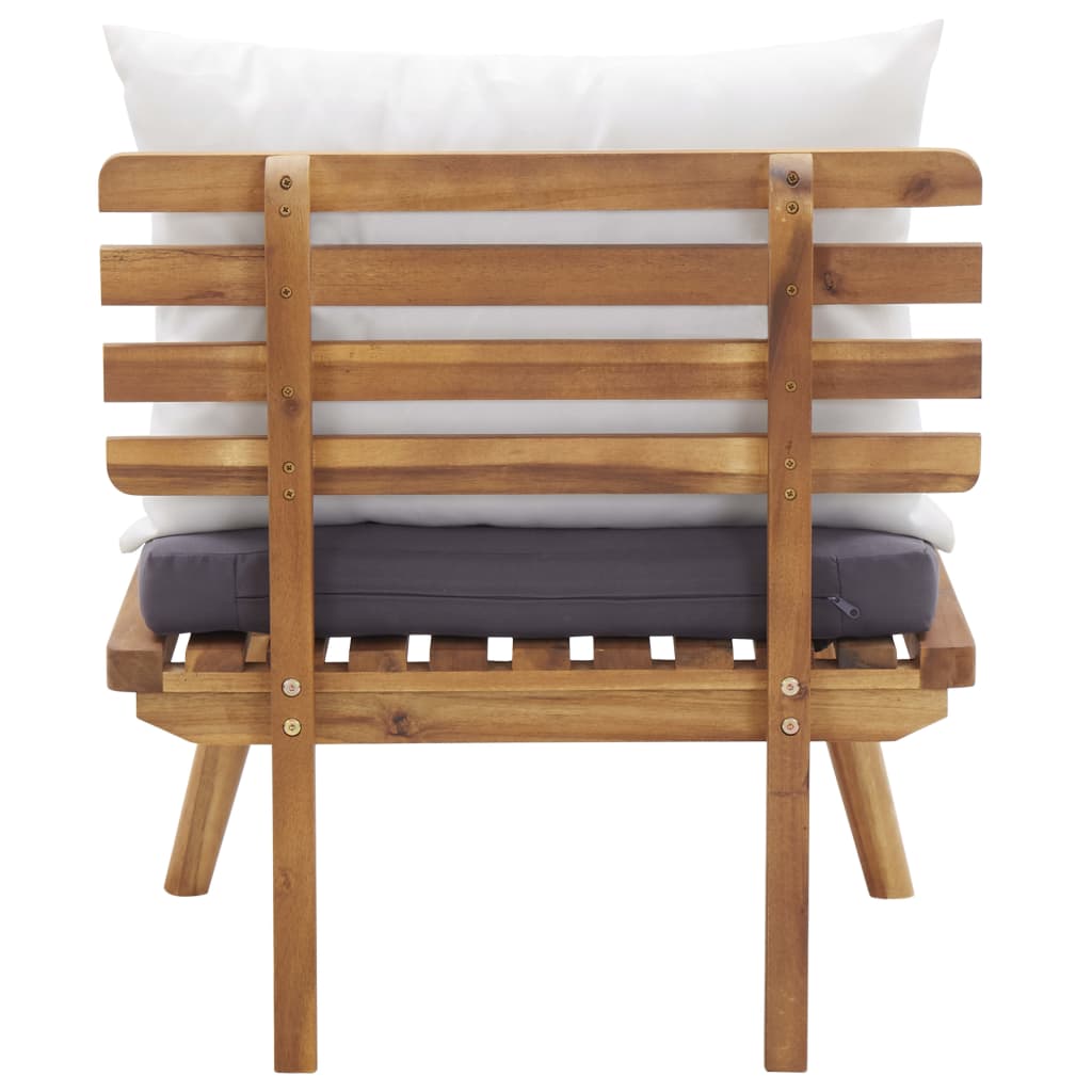 4-delige Loungeset met kussens massief acaciahout is nu te koop bij PeponiXL, paradijselijk wonen!