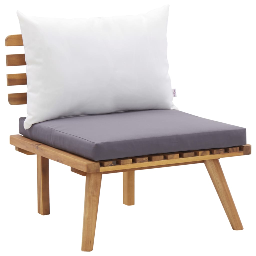4-delige Loungeset met kussens massief acaciahout is nu te koop bij PeponiXL, paradijselijk wonen!