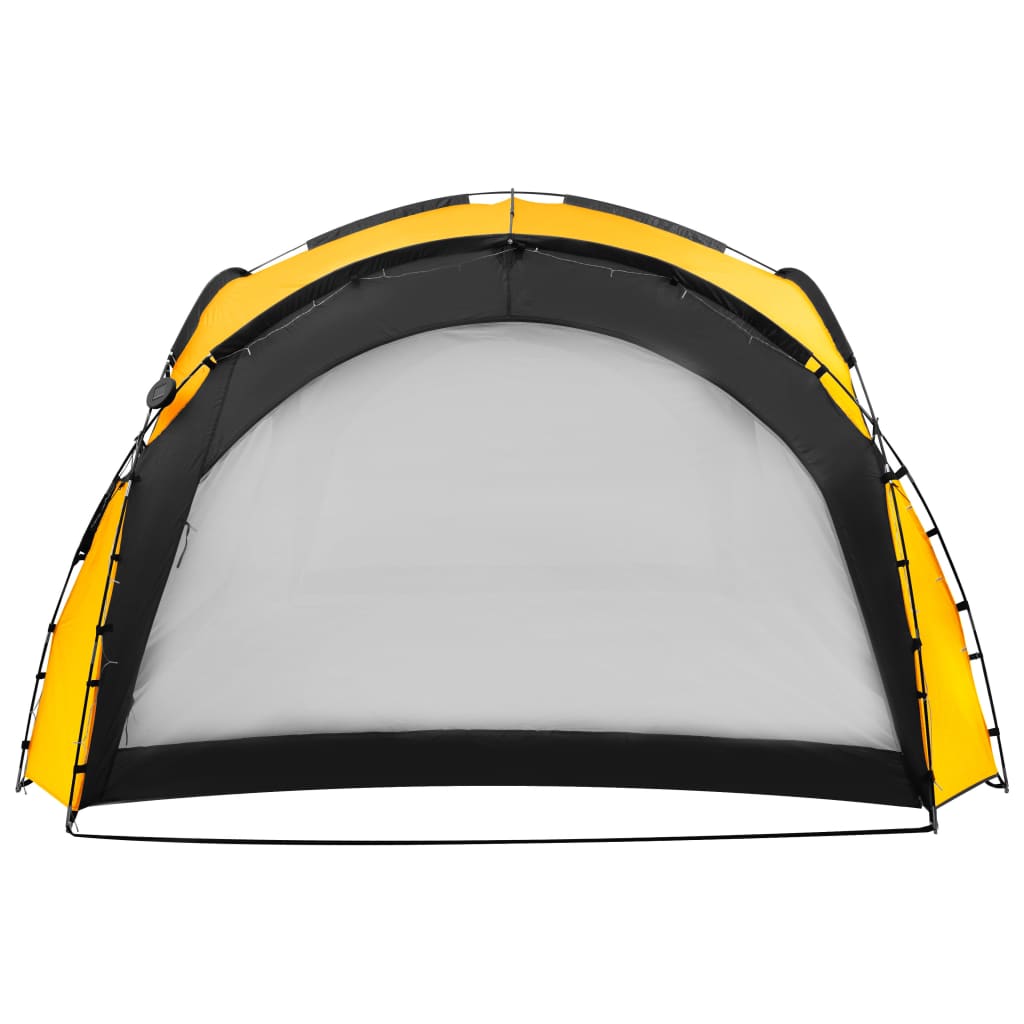 Partytent met LED en 4 zijwanden 3,6x3,6x2,3 m geel is nu te koop bij PeponiXL, paradijselijk wonen!