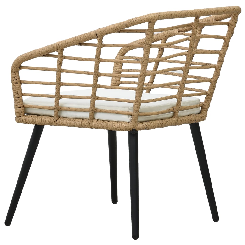 Tuinstoelen 2 st met kussens poly rattan eikenkleurig is nu te koop bij PeponiXL, paradijselijk wonen!