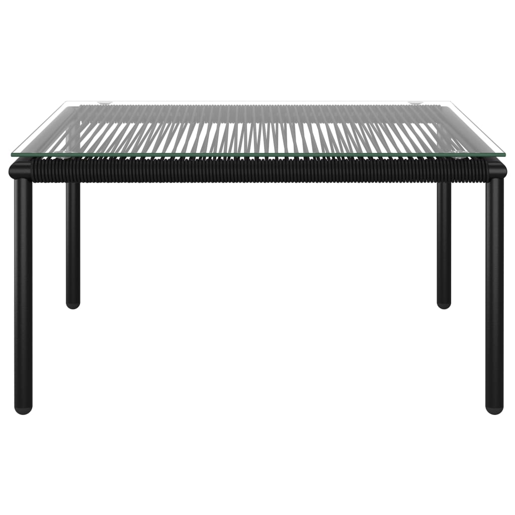 5-delige Loungeset met kussens PVC zwart is nu te koop bij PeponiXL, paradijselijk wonen!