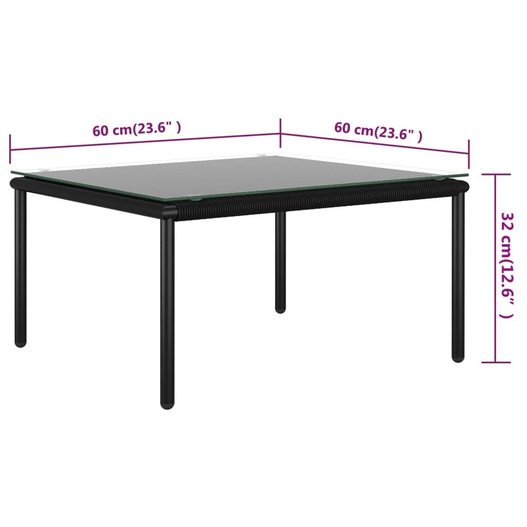 5-delige Loungeset met kussens PVC zwart is nu te koop bij PeponiXL, paradijselijk wonen!