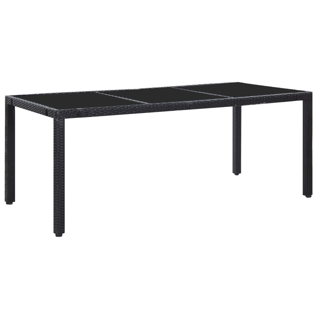 9-delige Tuinset poly rattan zwart is nu te koop bij PeponiXL, paradijselijk wonen!