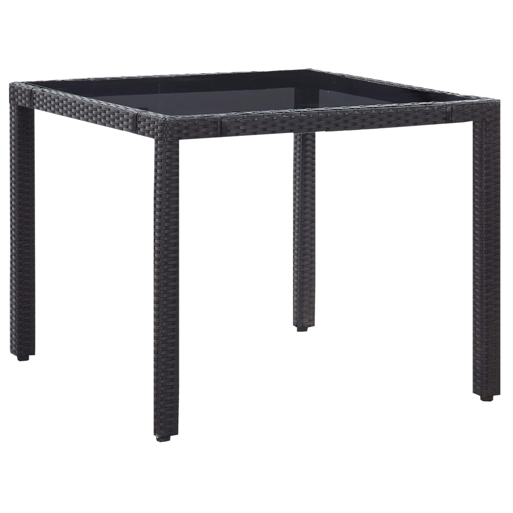 5-delige Tuinset poly rattan zwart is nu te koop bij PeponiXL, paradijselijk wonen!