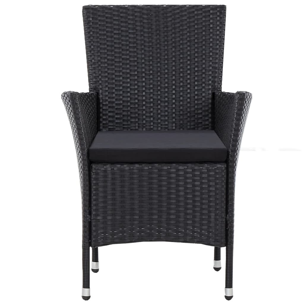 5-delige Tuinset poly rattan zwart is nu te koop bij PeponiXL, paradijselijk wonen!