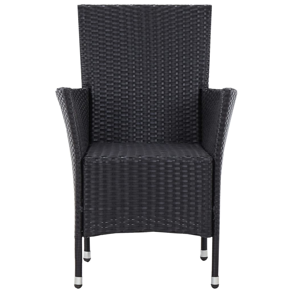 5-delige Tuinset poly rattan zwart is nu te koop bij PeponiXL, paradijselijk wonen!