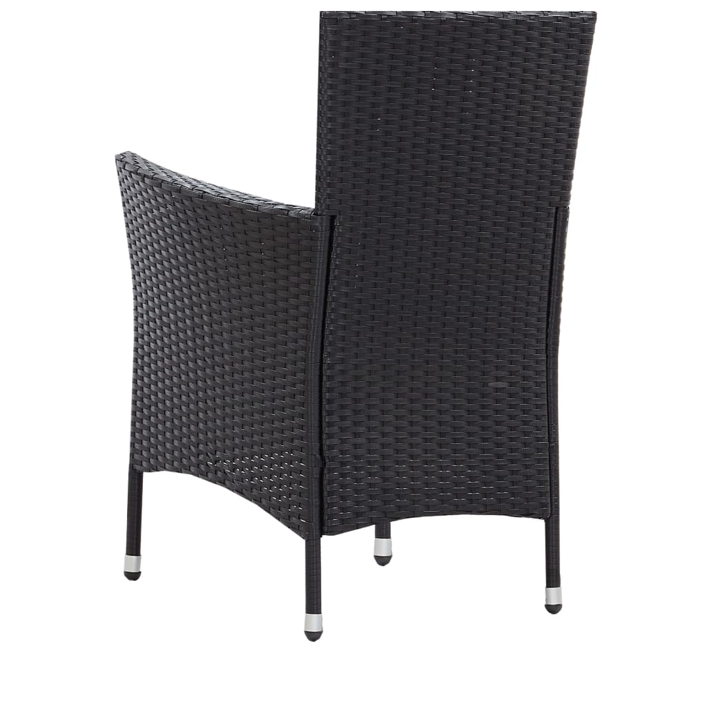 5-delige Tuinset poly rattan zwart is nu te koop bij PeponiXL, paradijselijk wonen!