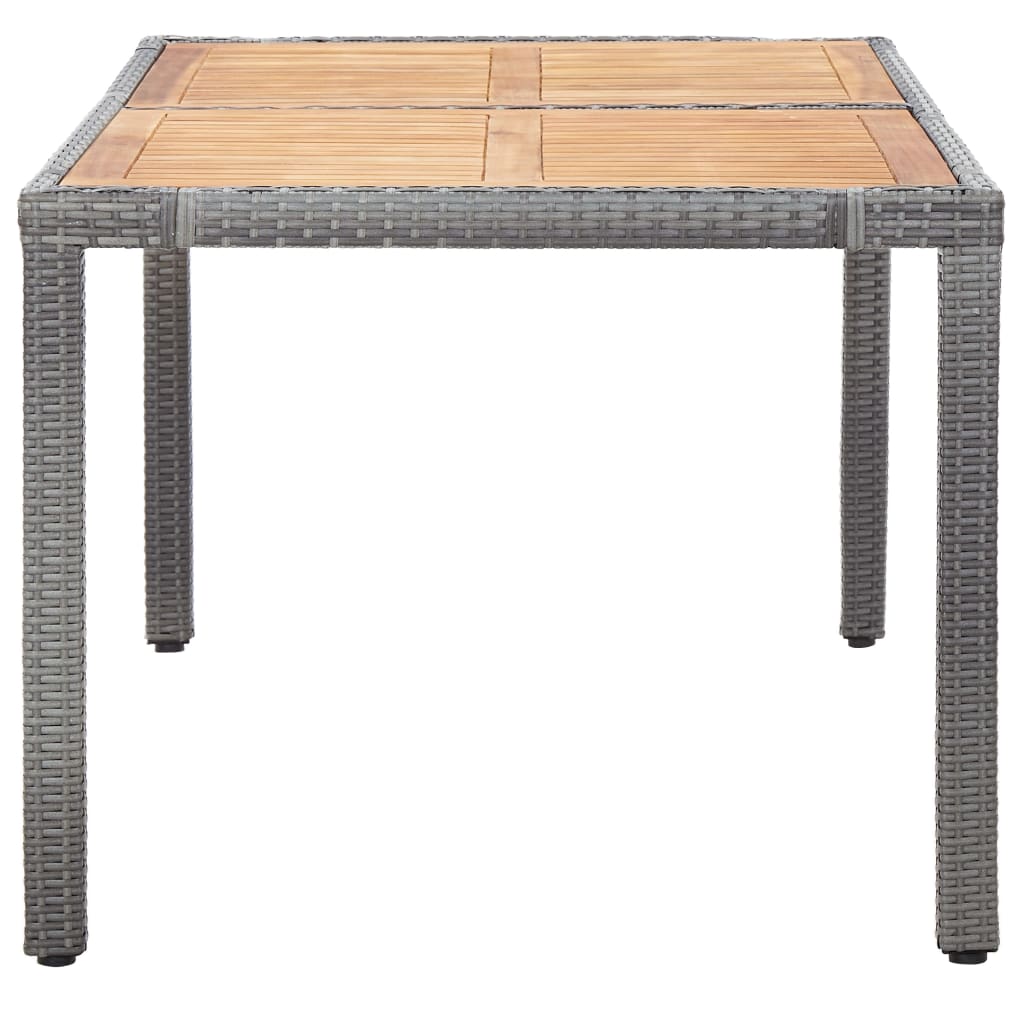7-delige Tuinset met kussens poly rattan grijs is nu te koop bij PeponiXL, paradijselijk wonen!