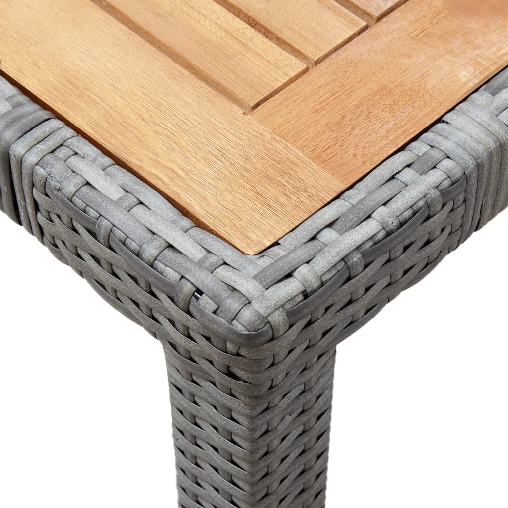 7-delige Tuinset met kussens poly rattan grijs is nu te koop bij PeponiXL, paradijselijk wonen!
