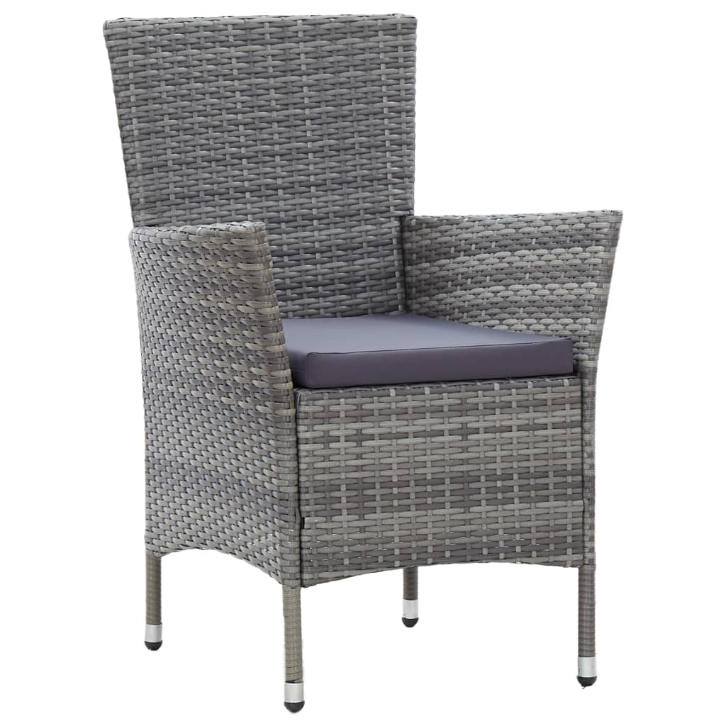 7-delige Tuinset met kussens poly rattan grijs is nu te koop bij PeponiXL, paradijselijk wonen!