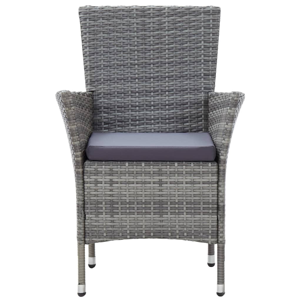 7-delige Tuinset met kussens poly rattan grijs is nu te koop bij PeponiXL, paradijselijk wonen!