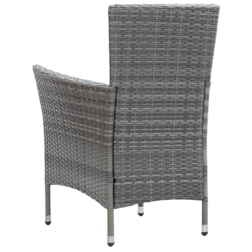 7-delige Tuinset met kussens poly rattan grijs is nu te koop bij PeponiXL, paradijselijk wonen!