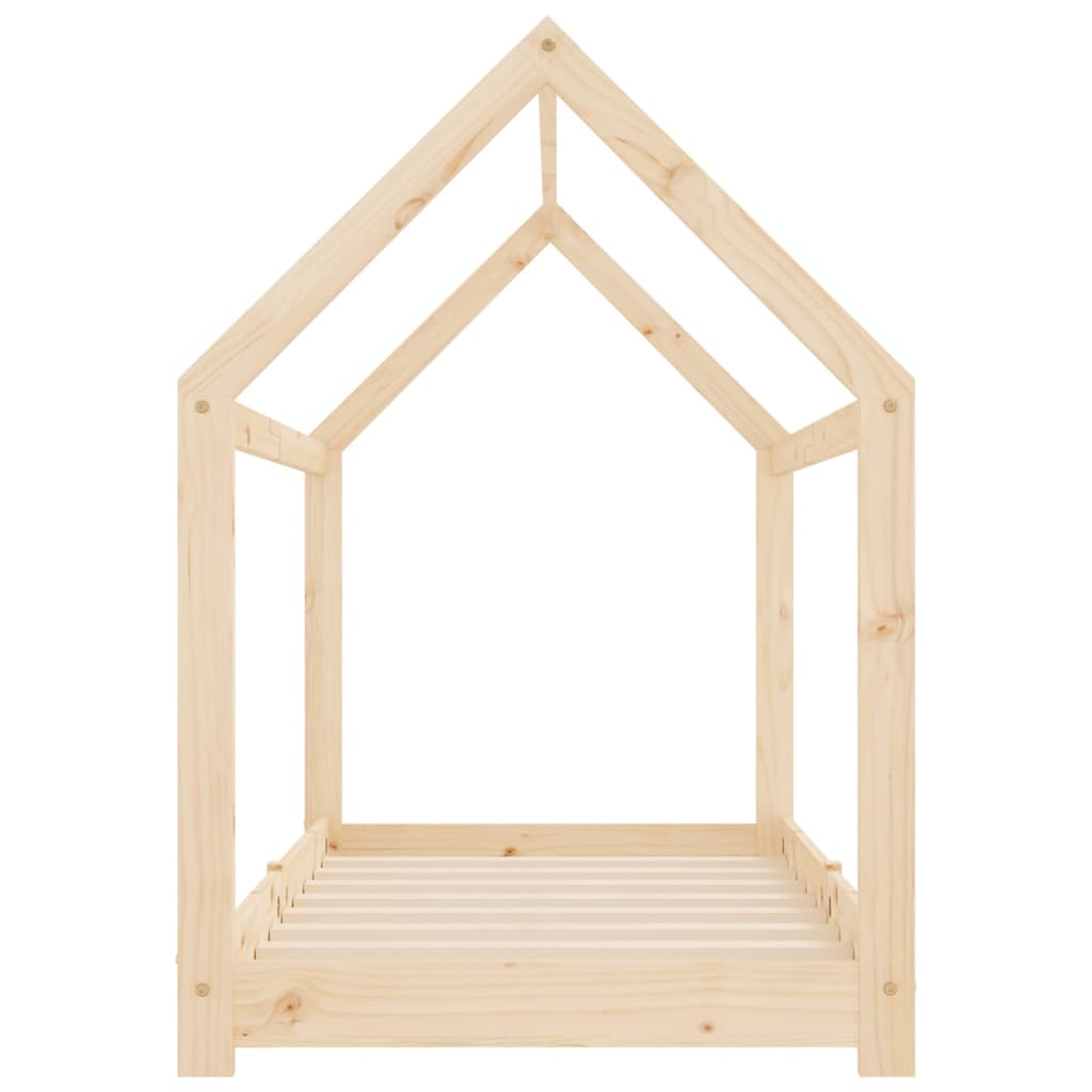 Kinderbedframe massief grenenhout 70x140 cm is nu te koop bij PeponiXL, paradijselijk wonen!