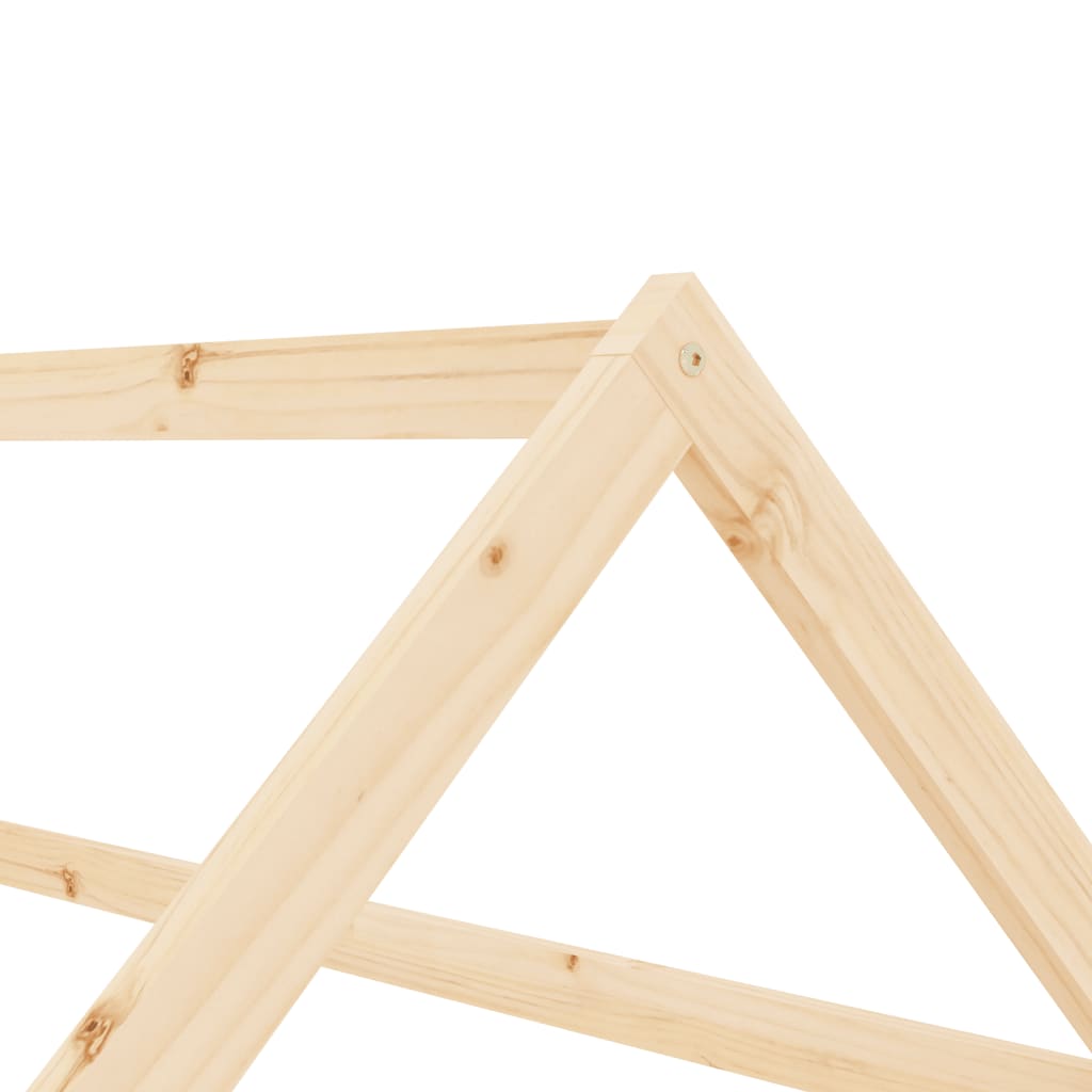 Kinderbedframe massief grenenhout 70x140 cm is nu te koop bij PeponiXL, paradijselijk wonen!