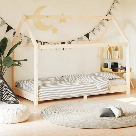 Kinderbedframe massief grenenhout 70x140 cm is nu te koop bij PeponiXL, paradijselijk wonen!