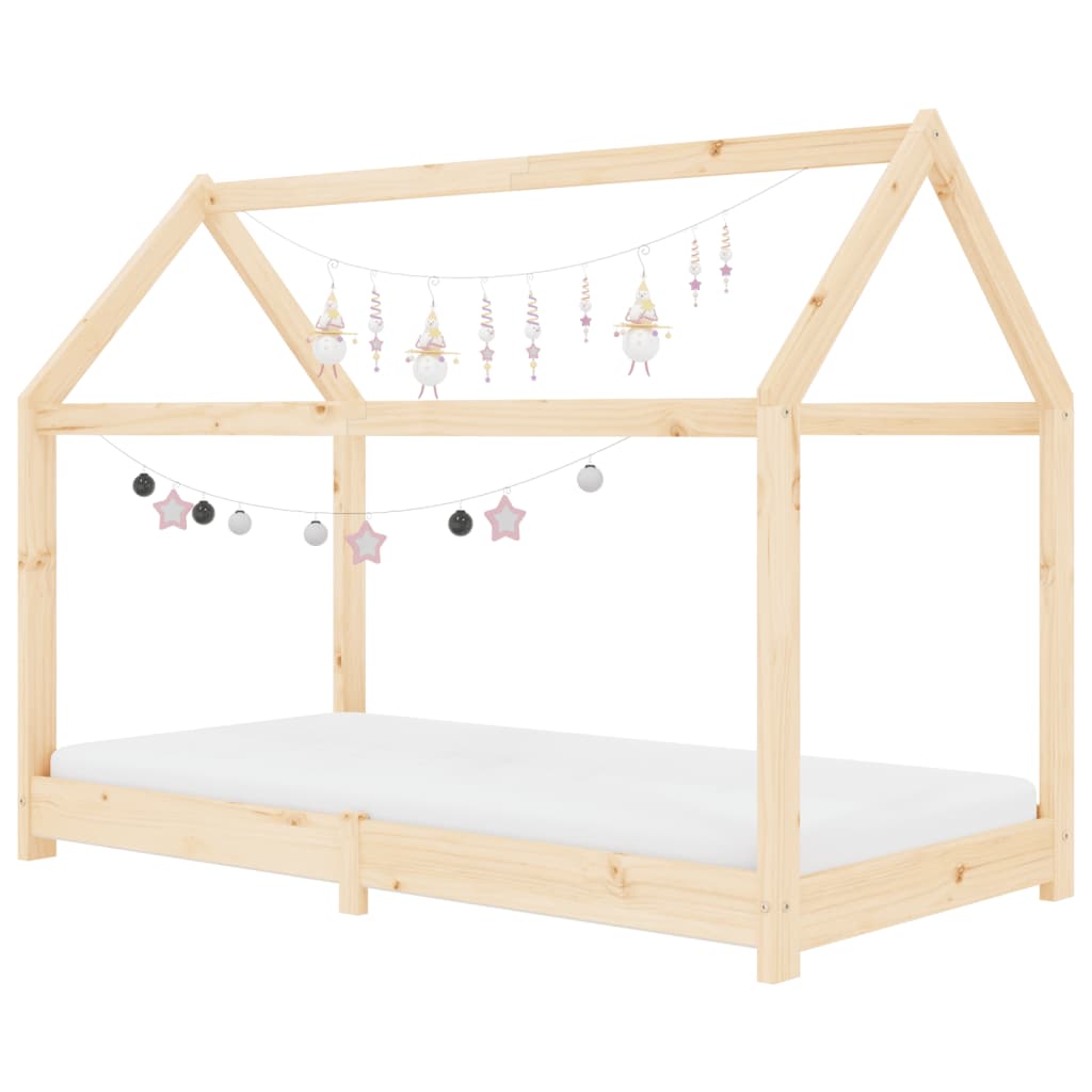 Kinderbedframe massief grenenhout 80x160 cm is nu te koop bij PeponiXL, paradijselijk wonen!