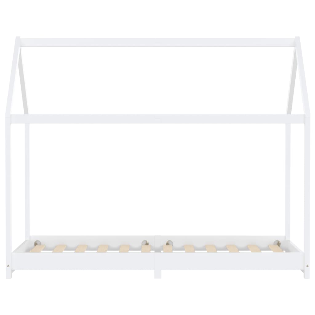 Kinderbedframe massief grenenhout wit 90x200 cm is nu te koop bij PeponiXL, paradijselijk wonen!