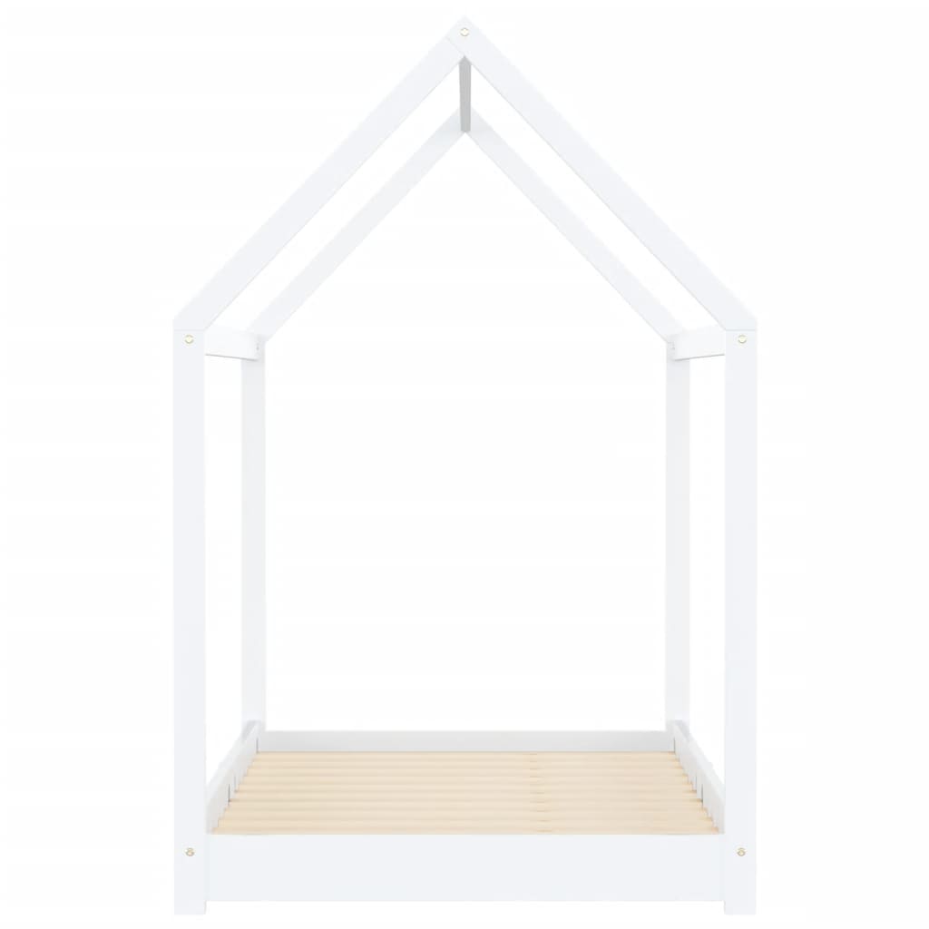 Kinderbedframe massief grenenhout wit 90x200 cm is nu te koop bij PeponiXL, paradijselijk wonen!