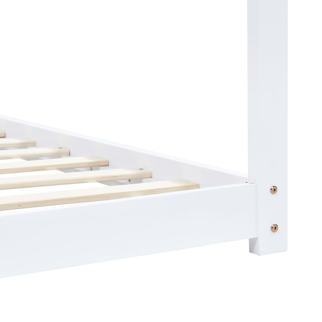 Kinderbedframe massief grenenhout wit 90x200 cm is nu te koop bij PeponiXL, paradijselijk wonen!