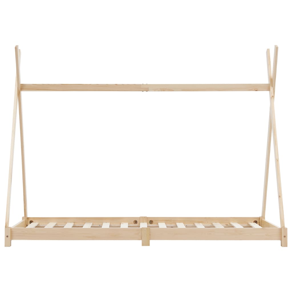 Kinderbedframe massief grenenhout 70x140 cm is nu te koop bij PeponiXL, paradijselijk wonen!