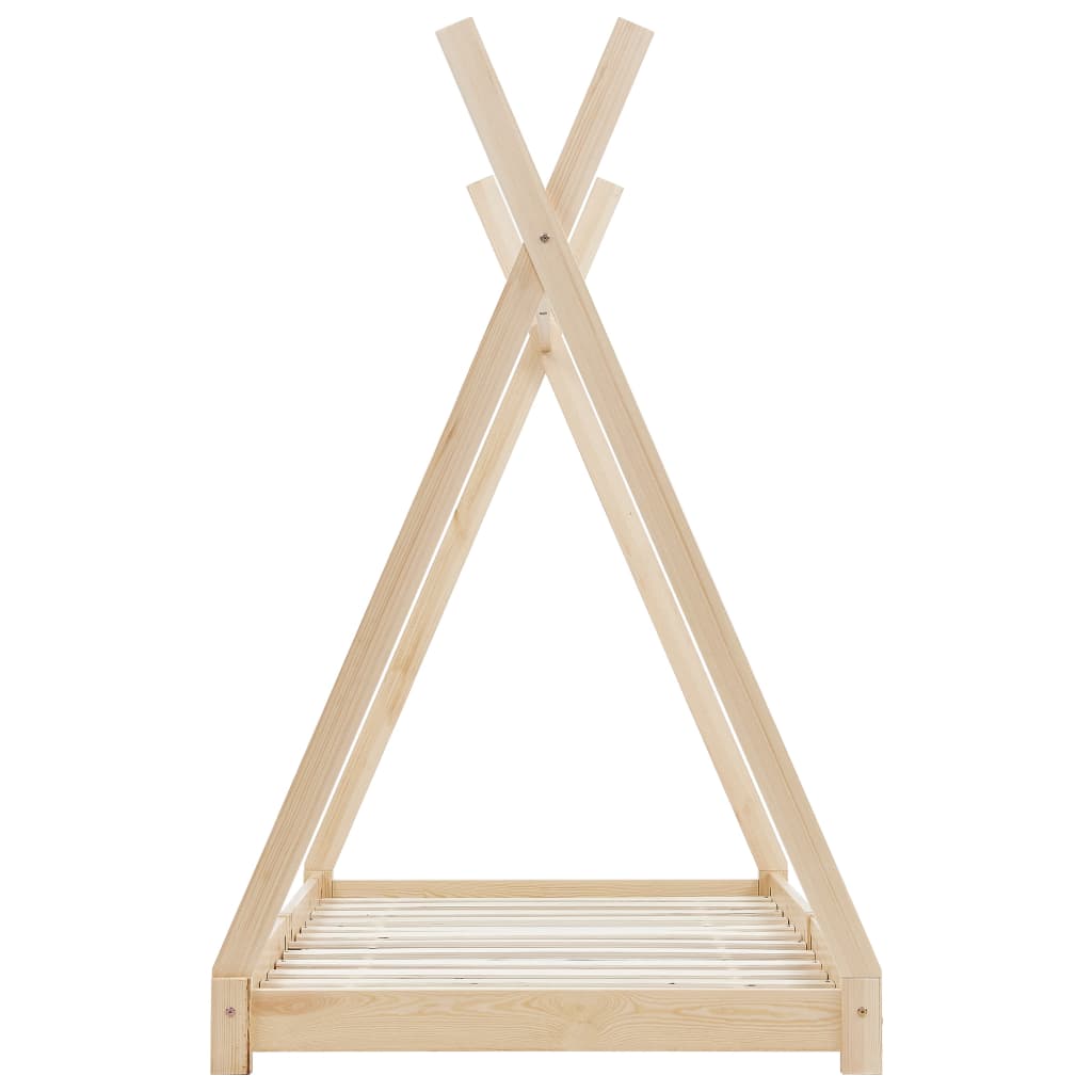 Kinderbedframe massief grenenhout 80x160 cm is nu te koop bij PeponiXL, paradijselijk wonen!