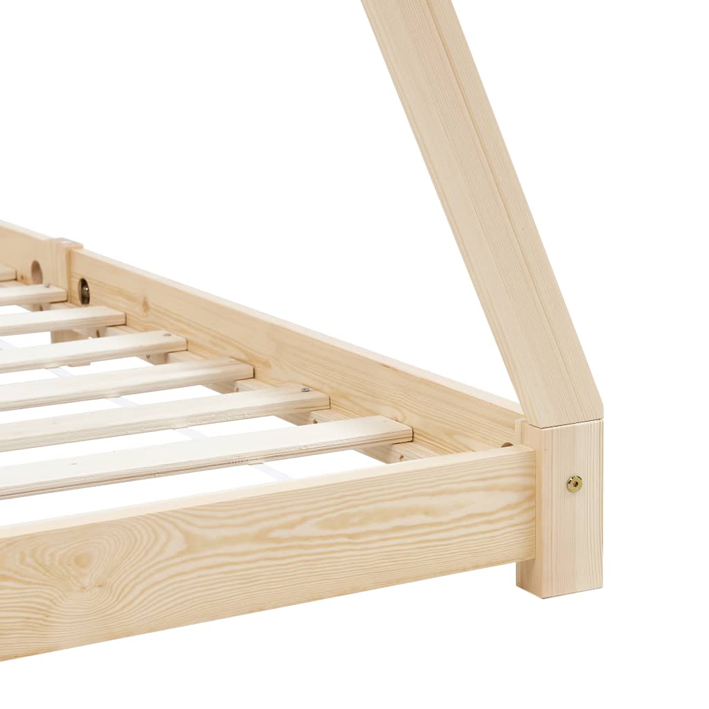 Kinderbedframe massief grenenhout 80x160 cm is nu te koop bij PeponiXL, paradijselijk wonen!