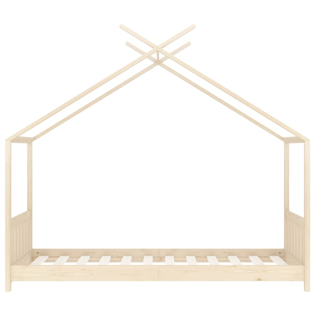 Kinderbedframe massief grenenhout 70x140 cm is nu te koop bij PeponiXL, paradijselijk wonen!
